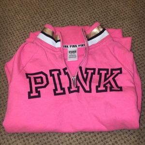 VS pink half zip